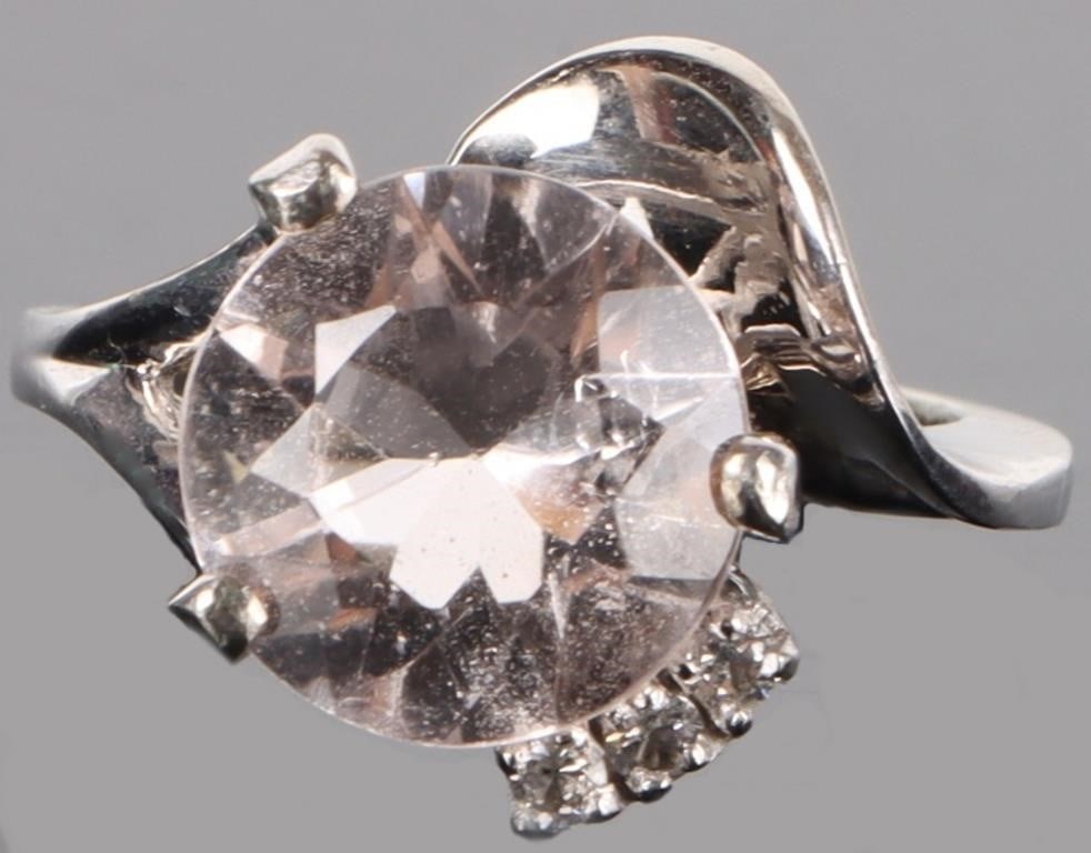 ~3.0CT ROUND QUARTZ & TOPAZ 10K LADIES RING (1 of 4)