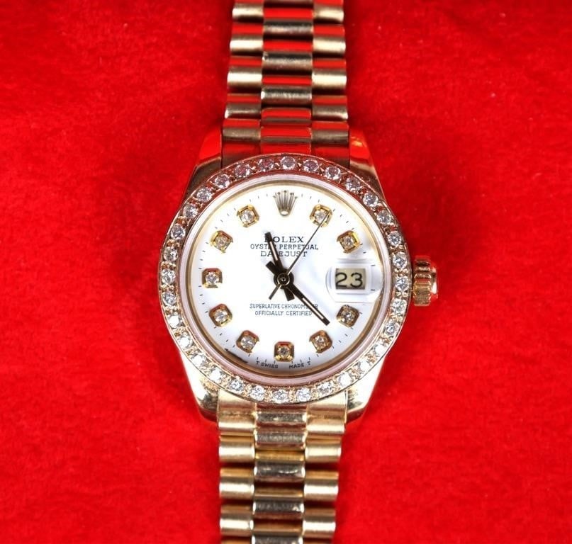 1979 ROLEX 18K YG 6917 PRESIDENTIAL LADIES WATCH (1 of 8)