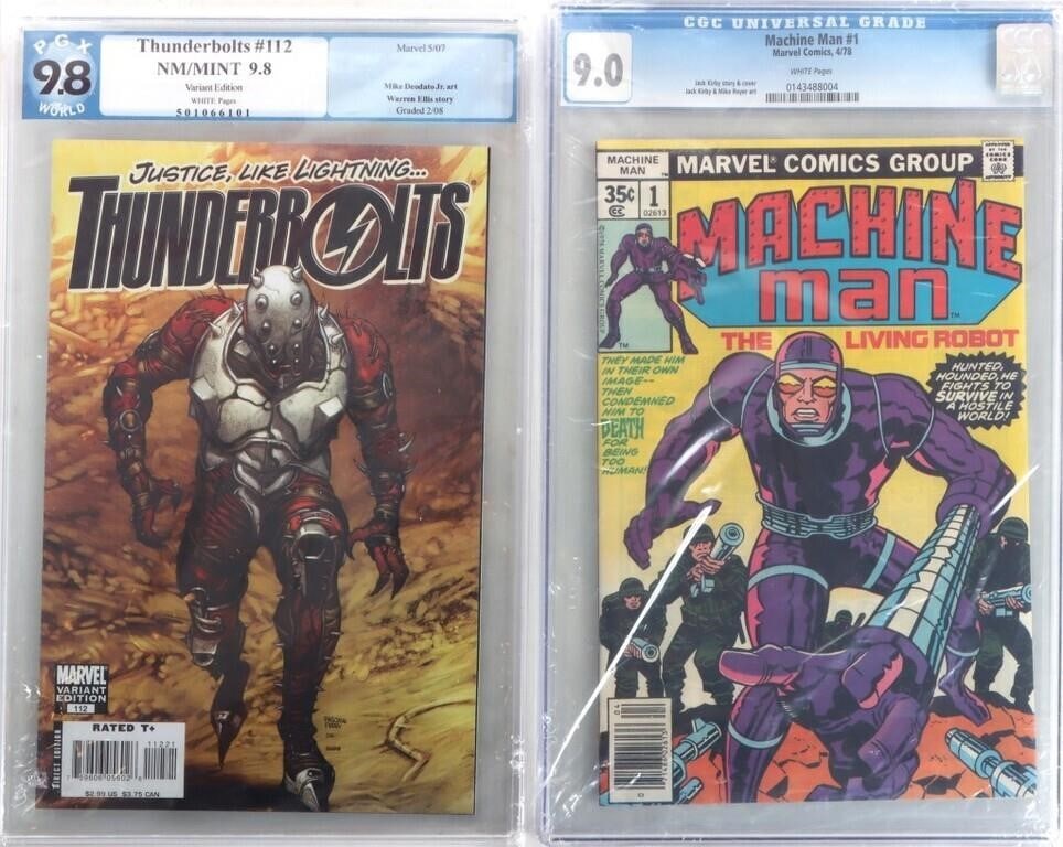 MACHINE MAN #1 & THUNDERBOLTS #112 GRADED COMICS (1 of 7)