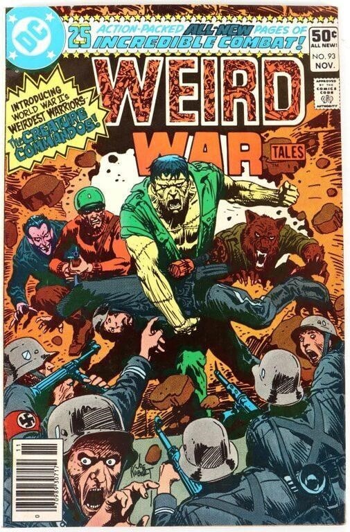 1ST CREATURE COMMANDOS WEIRD WAR TALES 93 DC COMIC (1 of 5)