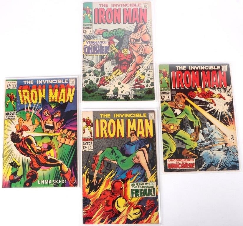 INVINCIBLE IRON MAN SILVER AGE MARVEL COMICS (4) (1 of 5)