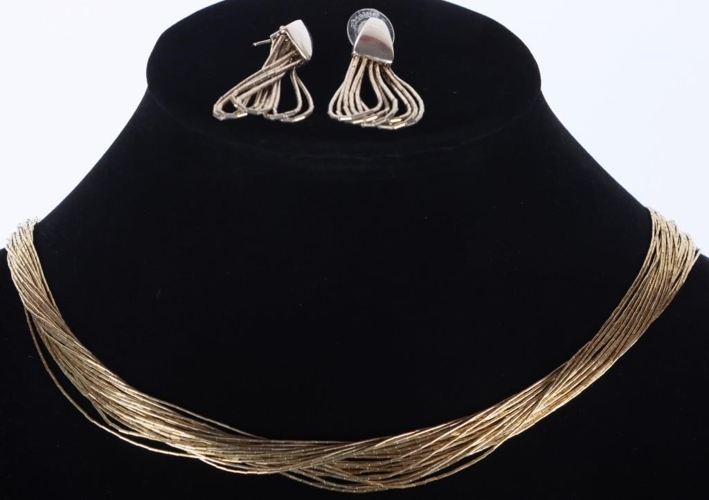 STERLING SILVER HOLLOW CYLINDER LINK JEWELRY (1 of 4)