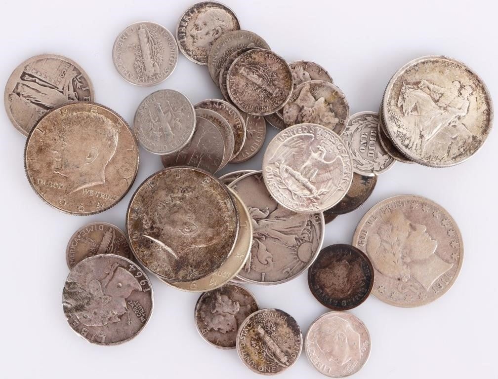 90% SILVER ASSORTED U.S. COINAGE LOT (1 of 3)