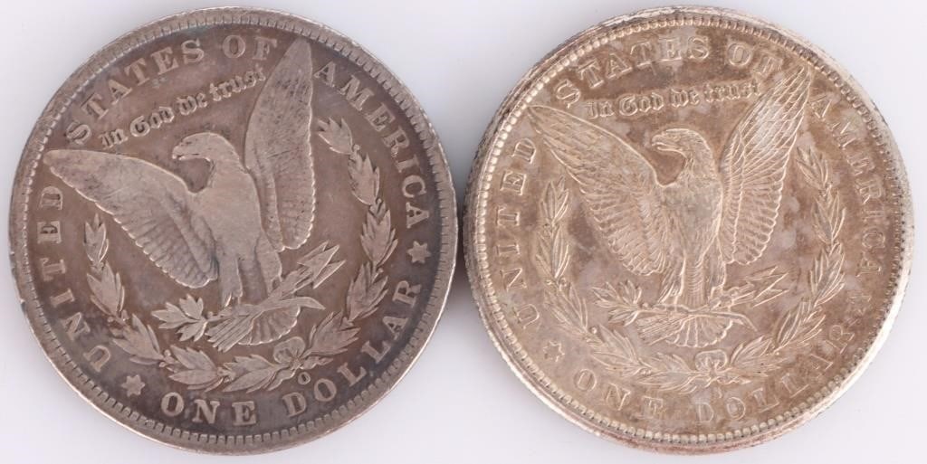 90% SILVER ASSORTED MORGAN DOLLARS - (6) - 7