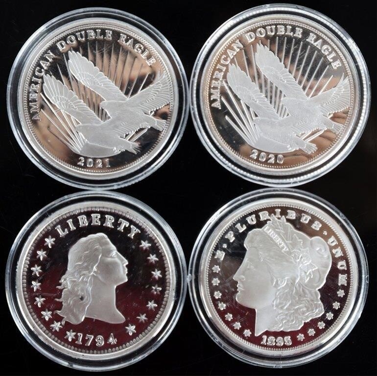 ASSORTED FINE SILVER COMMEMORATIVE COINAGE - (4) (1 of 9)