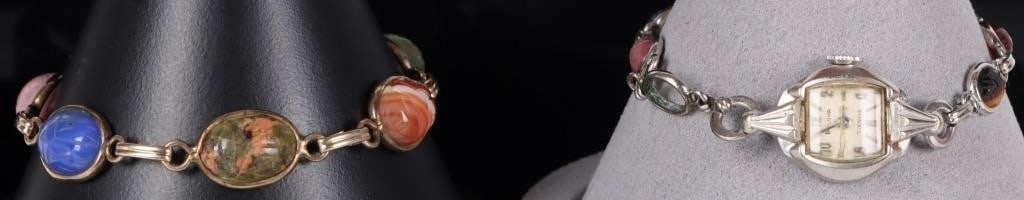 10K ROLLED GLD PL & GOLD FILLED BRACELET & WATCH (1 of 7)