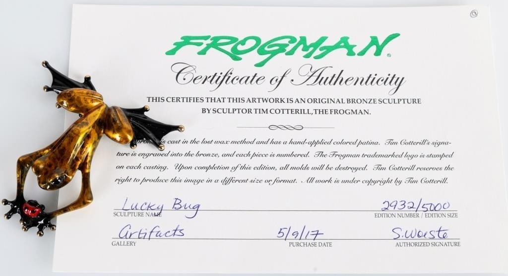 T. COTTERILL 'LUCKY BUG' FROGMAN 2932/5000 (1 of 7)