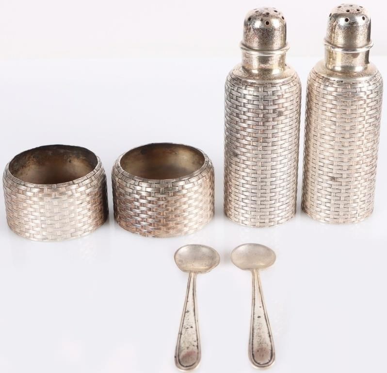 ANTIQUE STERLING GORHAM SHAKERS & CELLARS (2) (1 of 11)