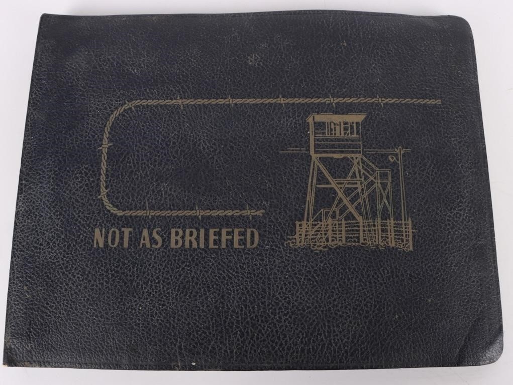 C. ROSS GREENING NOT AS BRIEFED LIMITED ED SIGNED: This RARE vintage art book, titled "Not as Briefed", is a print compilation of Col. Charles Ross Greening's paintings. This edition is signed by the author. Col. Greening was an aviator during WWII