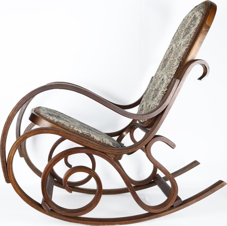 VINTAGE MIDCENTURY MODERN BENTWOOD ROCKING CHAIR (1 of 4)
