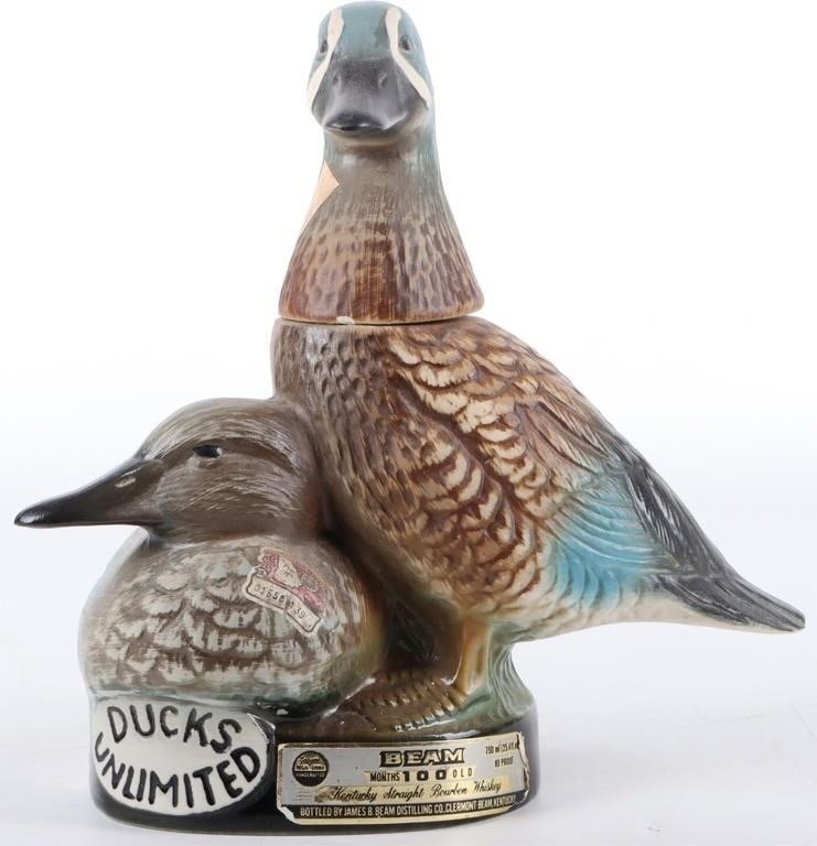 1979 DUCKS UNLIMITED JIM BEAM 80P BOURBON DECANTER (1 of 5)