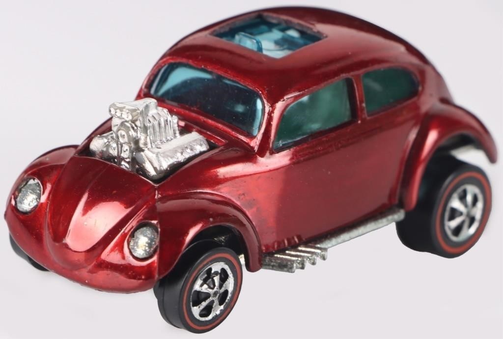 VINTAGE 1967 MATTEL REDLINE CUSTOM VOLKSWAGEN HW: Vintage 1967 Mattel Redline Custom Volkswagen Hong Kong made Hot Wheel. Size: 2.25" Condition: Used but has little wear. See images for details.