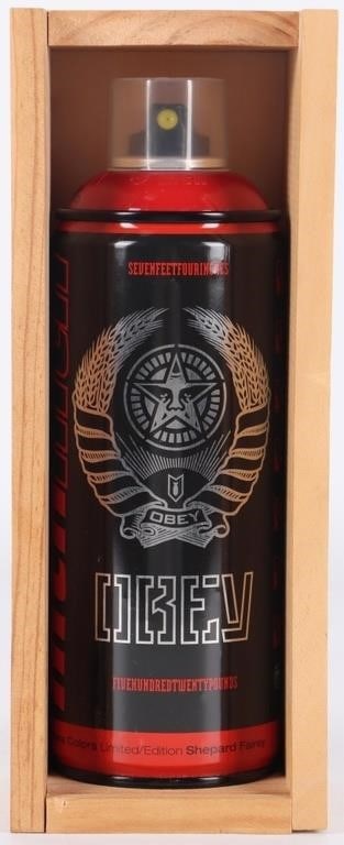 OBEY RED SHEPARD FAIREY MTN LIMITED ED SPRAY PAINT (1 of 6)