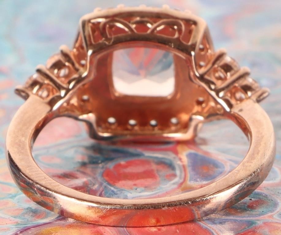 STERLING SILVER ASSORTED GEM LADIES RING - 3