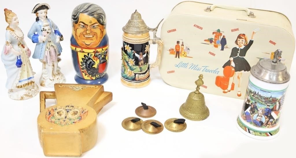 EUROPEAN VACATION ASSORTED SOUVENIRS STEINS (9) (1 of 10)
