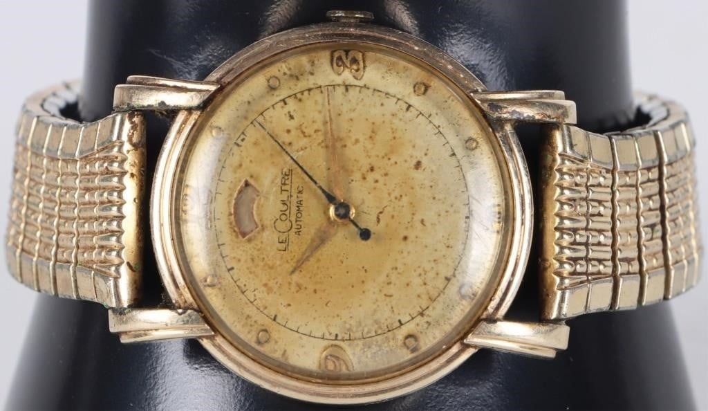 LECOULTRE 10K GOLD FILLED MENS WATCH W/ SPEIDEL (1 of 5)