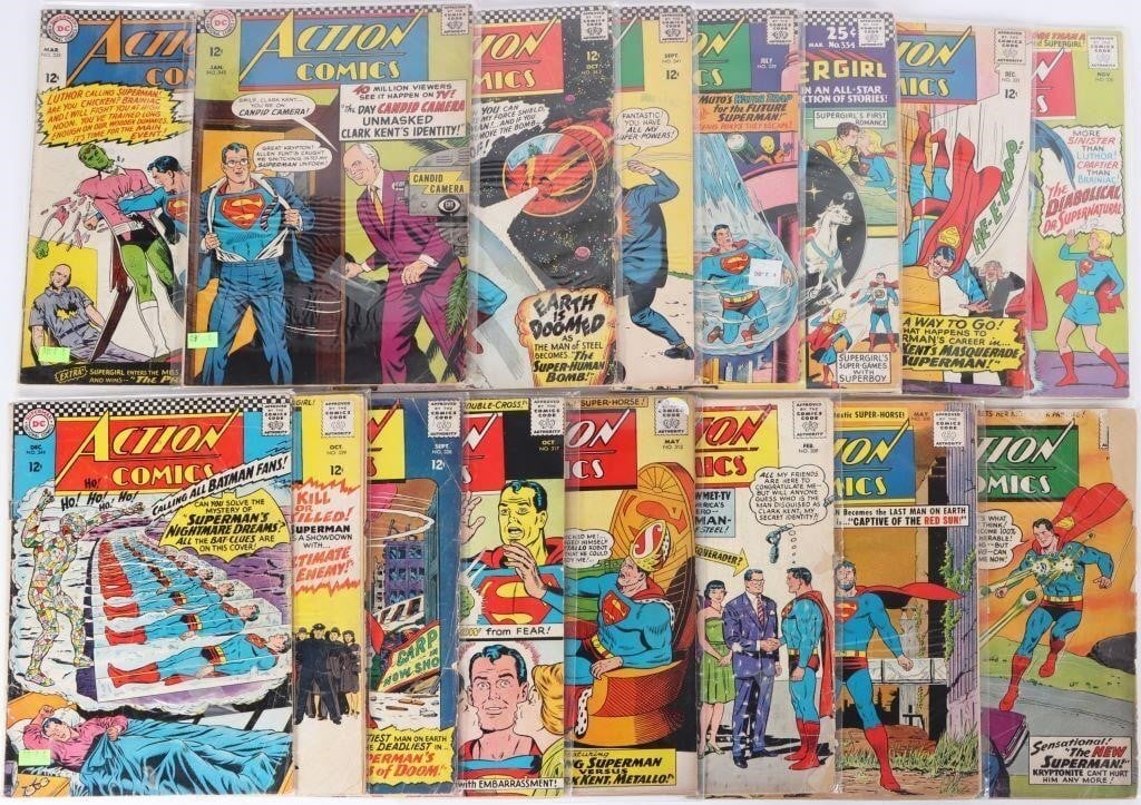 SILVER AGE ACTION COMICS SUPERMAN JFK ISSUE (16) (1 of 6)