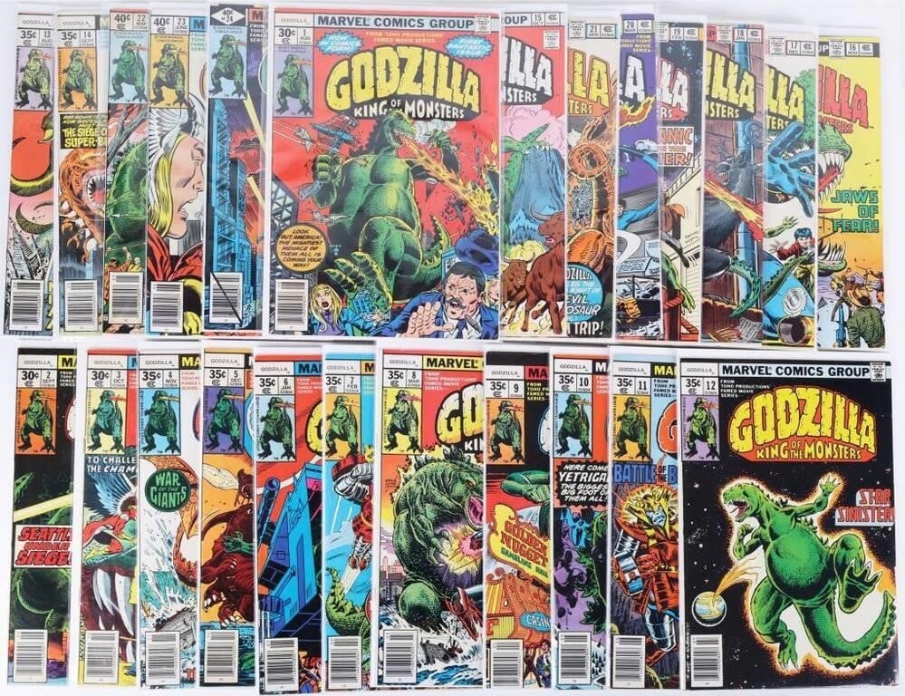 MARVEL GODZILLA #1-24 COMPLETE SERIES VF/NM GRADES (1 of 5)