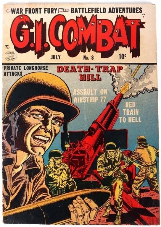 G.I. COMBAT #8 GOLDEN ERA COMIC BOOK (1 of 5)