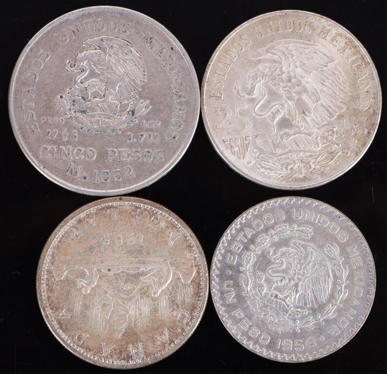 ASSORTED FOREIGN SILVER COINAGE - (10) - 3