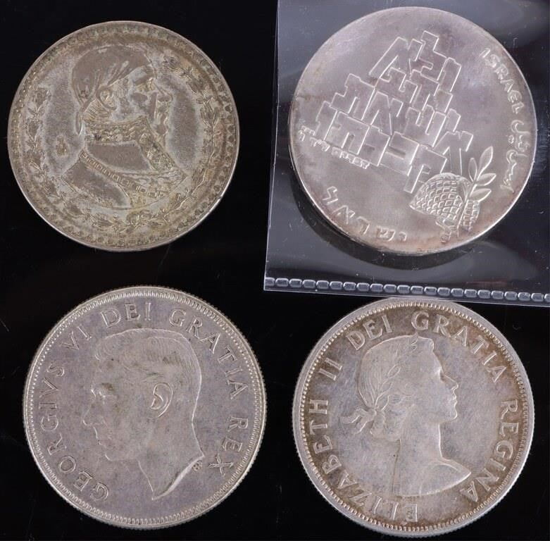 ASSORTED FOREIGN SILVER COINAGE - (10) - 4