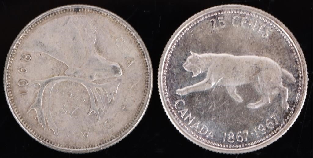 ASSORTED FOREIGN SILVER COINAGE - (10) - 7