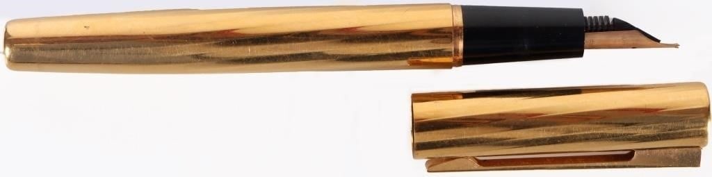 VINTAGE WATERMAN 18K NIB TORSADE FOUNTAIN PEN (1 of 5)