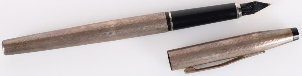 CROSS 14K GOLD NIB STERLING SILVER FOUNTAIN PEN (1 of 6)