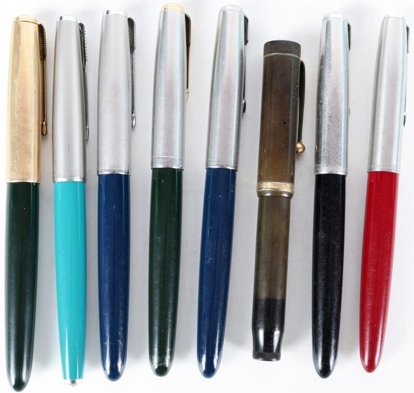 VINTAGE PARKER FOUNTAIN PENS '51' COLORFUL (8) (1 of 4)
