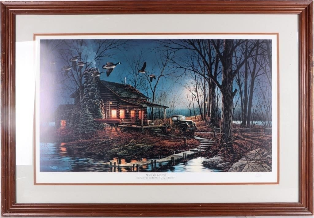 TERRY REDLIN 'MOONLIGHT RETREAT' SIGNED LIMITED ED (1 of 6)