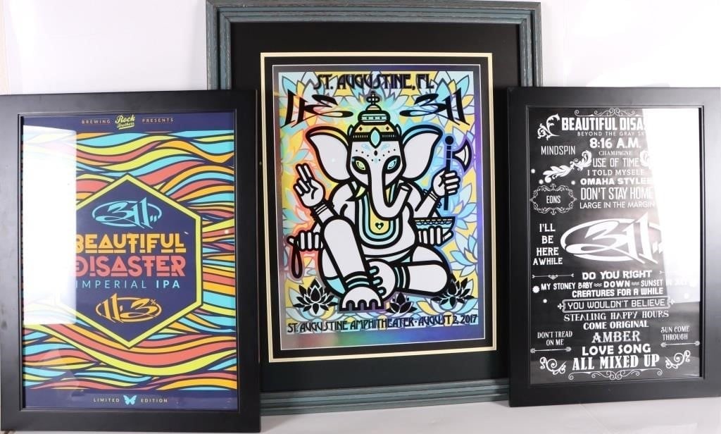 ASSORTED 311 FRAMED POSTERS - (3) (1 of 11)