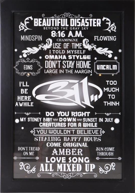 ASSORTED 311 FRAMED POSTERS - (3) - 9