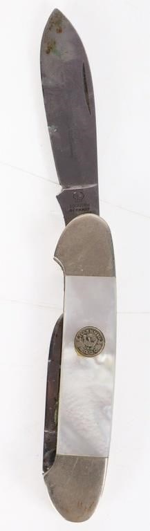 ASSORTED VINTAGE DAMASCUS/ SOLID POCKET KNIVES-(4) - 4