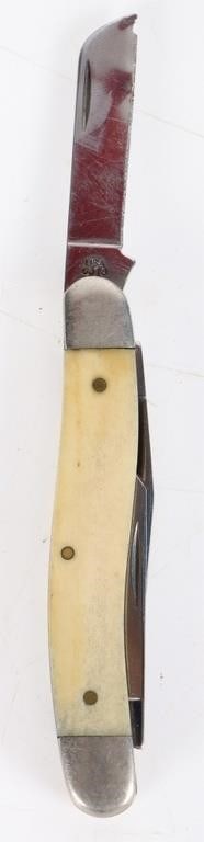 ASSORTED VINTAGE DAMASCUS/ SOLID POCKET KNIVES-(4) - 5