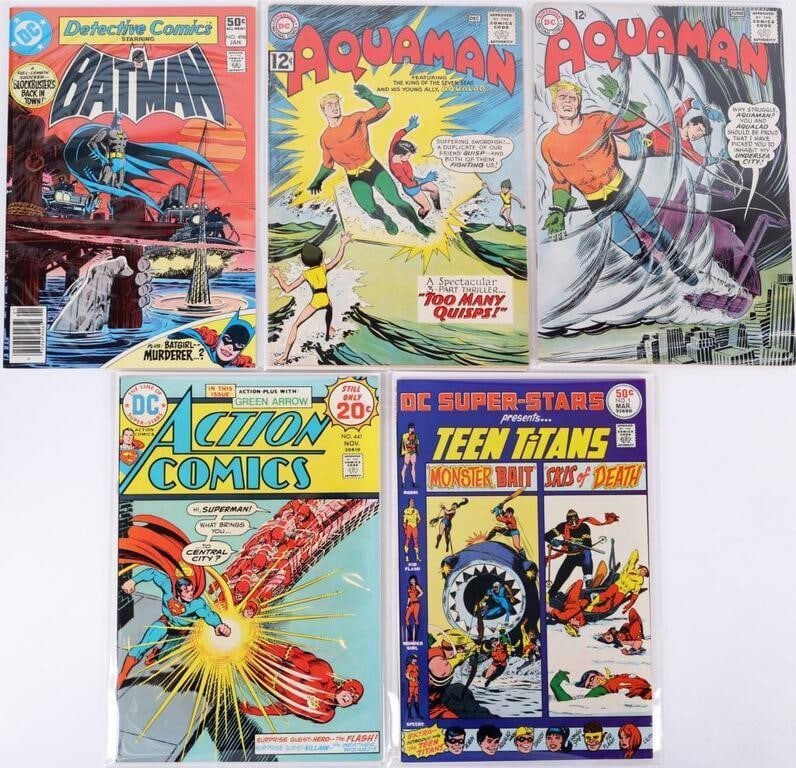 DC COMICS SILVER/BRONZE AQUAMAN BATMAN ETC VF/NM 5 (1 of 6)