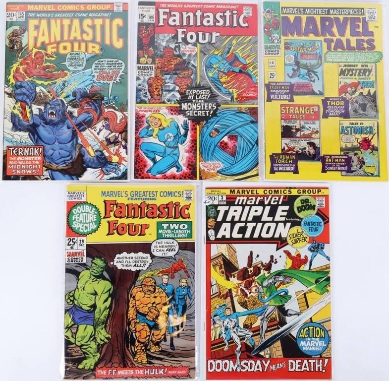 FANTASTIC FOUR & CLASSIC REPRINT MARVEL COMICS (5) (1 of 6)