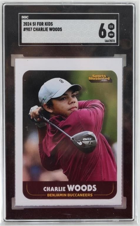 CHARLIE WOODS #907 SGC 6.0 2024 SI FOR KIDS GOLF (1 of 3)
