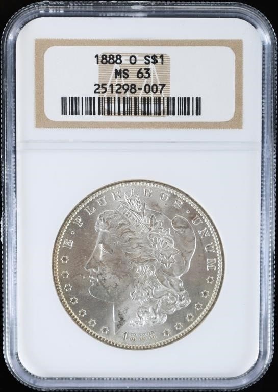1888 O NGC MS-63 90% SILVER MORGAN DOLLAR (1 of 4)
