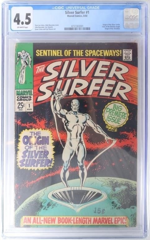 SILVER SURFER #1 1968 ORIGIN OF SURFER CGC 4.5 (1 of 4)