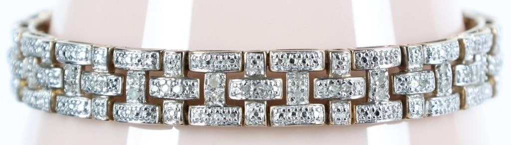 ROSS SIMONS EARTH MINED DIAMOND LINK BRACELET (1 of 4)