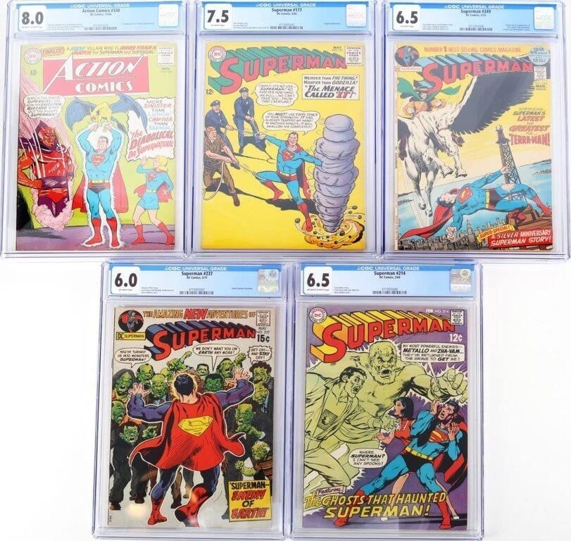 SUPERMAN & ACTION COMICS CGC GRADED 6.0 - 8.0 (5) (1 of 11)