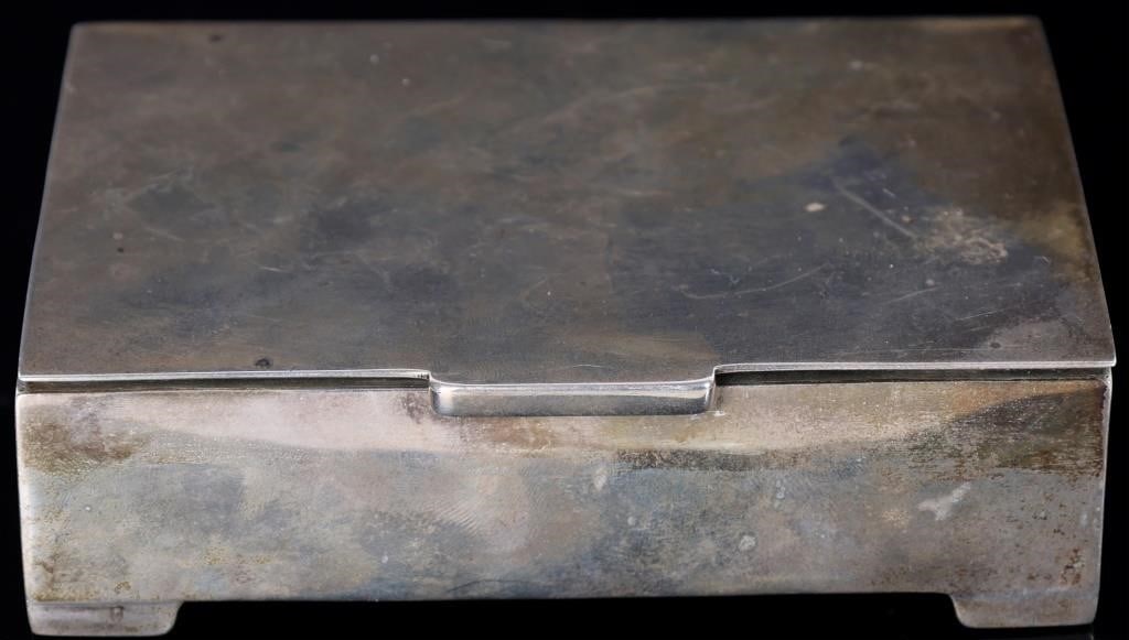 VTG MEXICAN STERLING SILVER CIGARETTE BOX W/ CEDAR (1 of 6)