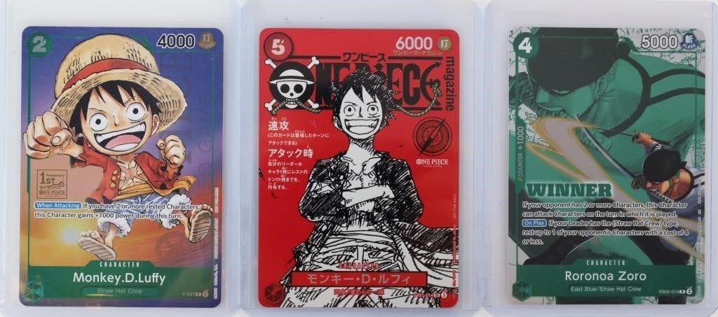ONE PIECE CARDS LUFFY PROMOS ZORO WINNER (3) (1 of 7)