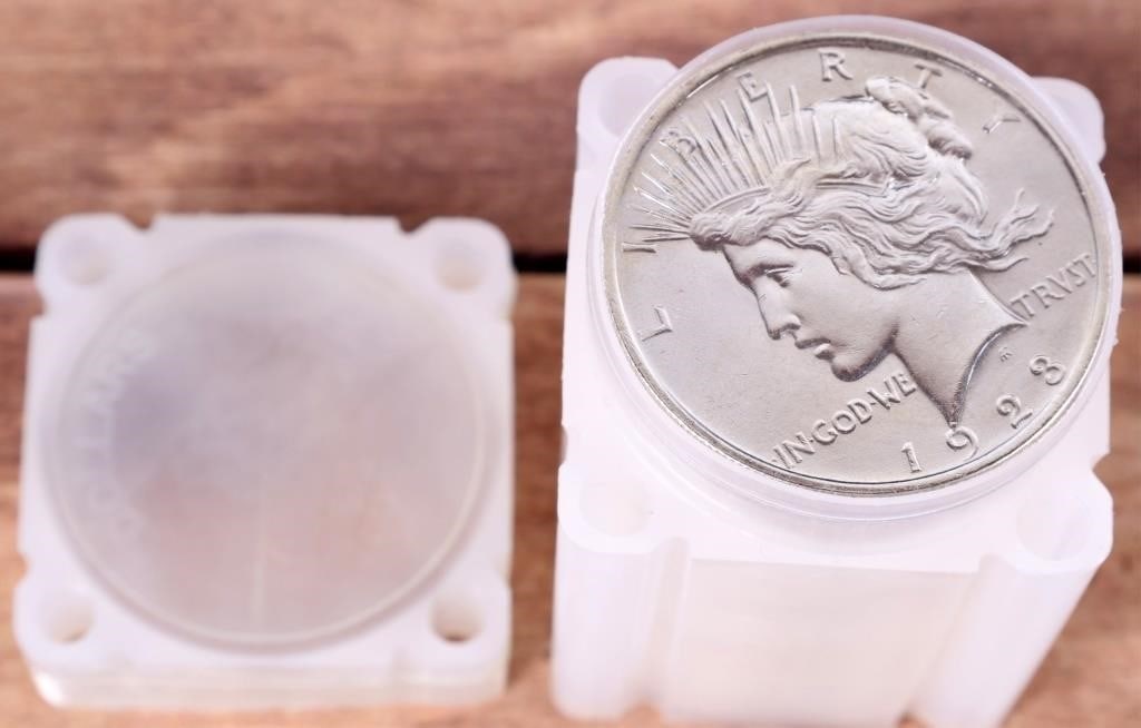 90% SILVER LIBERTY PEACE DOLLAR ROLL OF TWENTY (1 of 6)