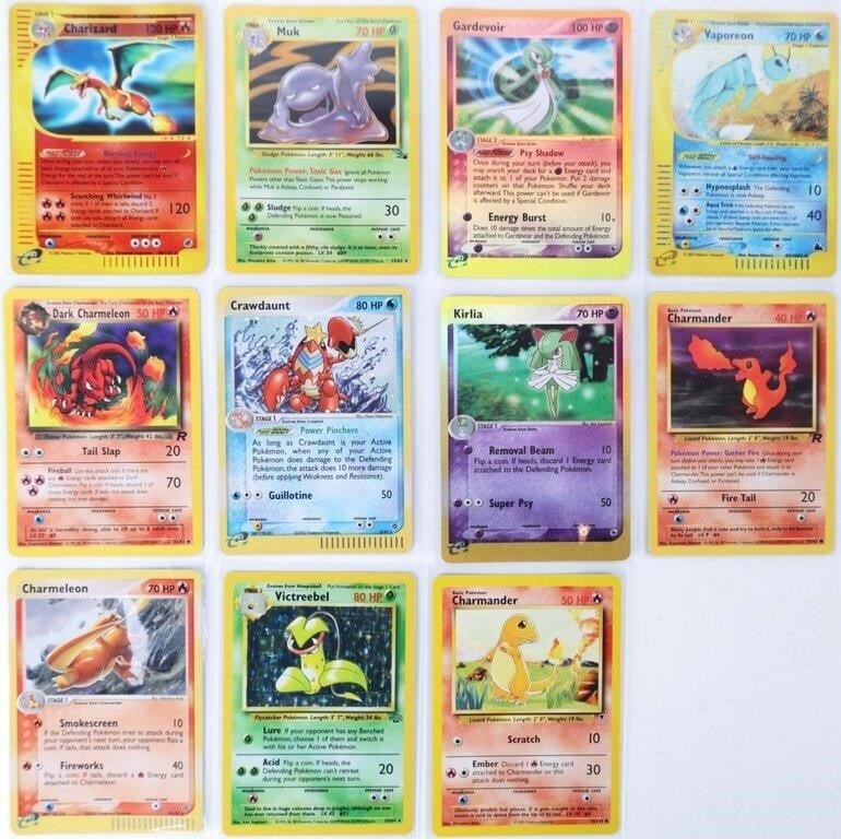 ASSORTED 1999-2003 COLLECTIBLE POKEMON CARDS -(11) (1 of 5)