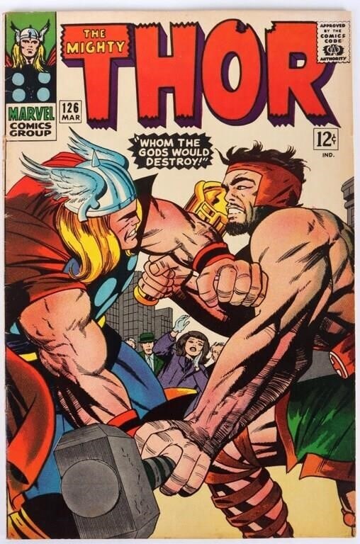 MIGHTY THOR #126 SILVER AGE HERCULES APPEARANCE (1 of 4)