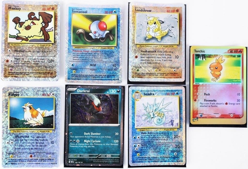 ASSORTED 2002-2023 COLLECTIBLE POKEMON CARDS - (7) (1 of 5)