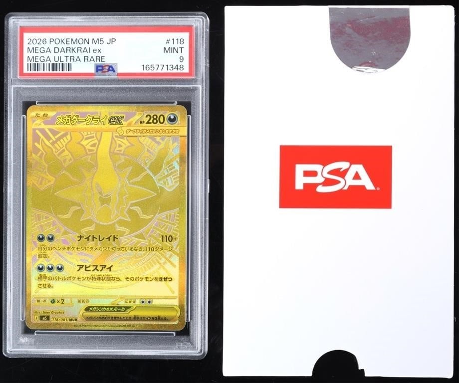 JAPANESE MEGA DARKRAI EX HOLO (118/081) PSA 9 MINT (1 of 6)