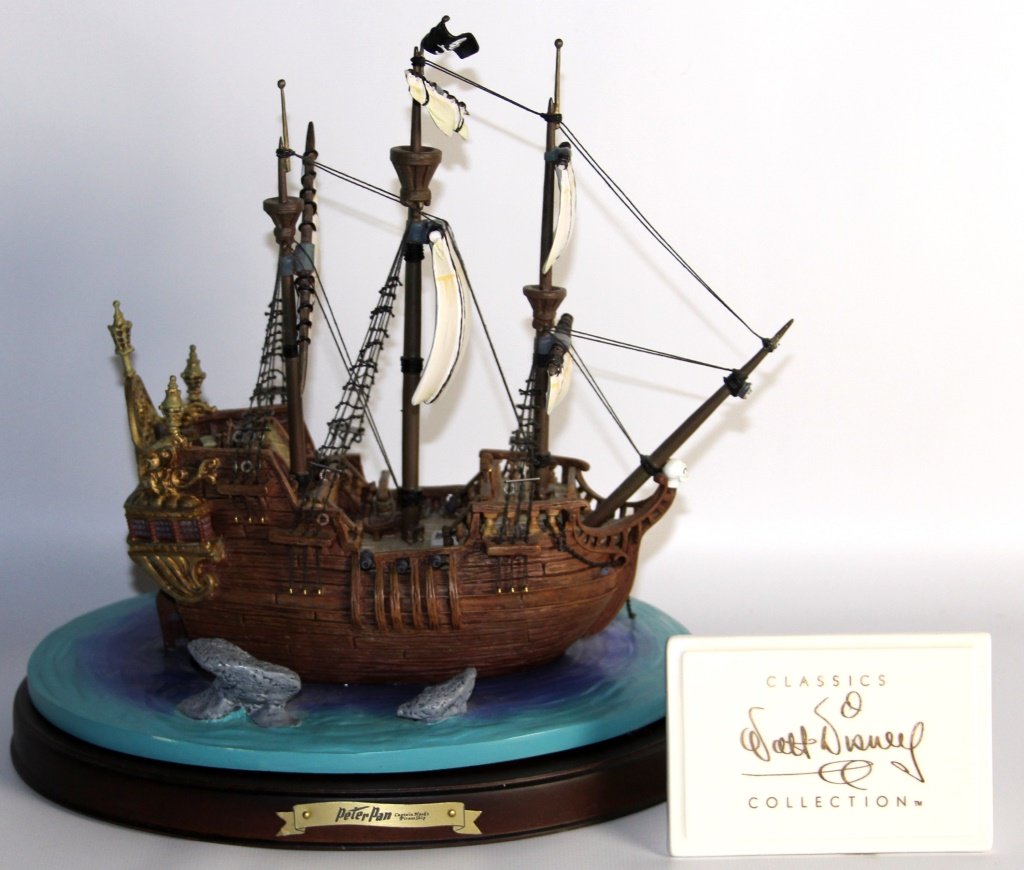 DISNEY ENCHANTED PLACES JOLLY ROGER PIRATE SHIP: DISNEY ENCHANTED PLACES JOLLY ROGER PIRATE SHIP Shipping / Pickup: Buyer Can Pick This Item Up or It Can Ship 3rd Party Lot Location: #3 - Off Cap. Cir. NE