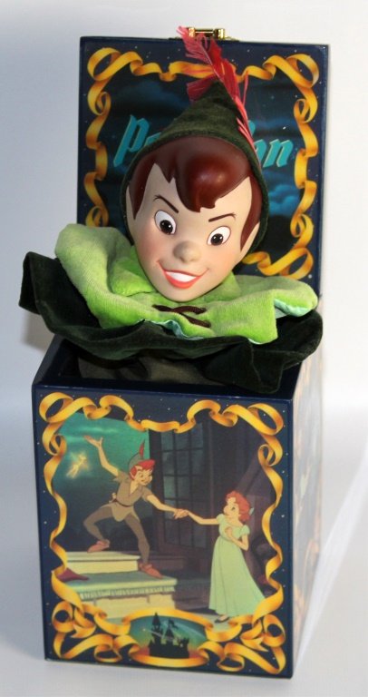 ENESCO PETER PAN JACK IN THE BOX MUSIC BOX: ENESCO PETER PAN JACK IN THE BOX MUSIC BOX Shipping / Pickup: We Will Ship This Item or Buyer Can Pick Up Lot Location: #3 - Off Cap. Cir. NE